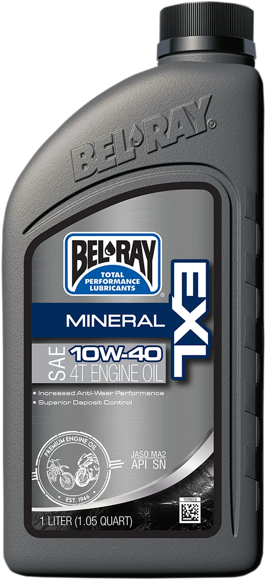 Bel-Ray EXL Mineral 10W-40 conventional motorcycle engine oil