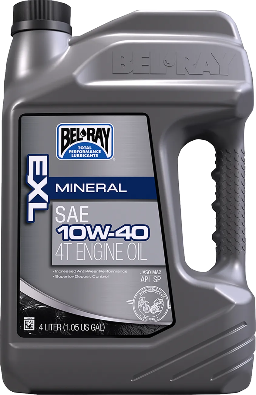 Bel-Ray EXL Mineral 10W-40 conventional motorcycle engine oil