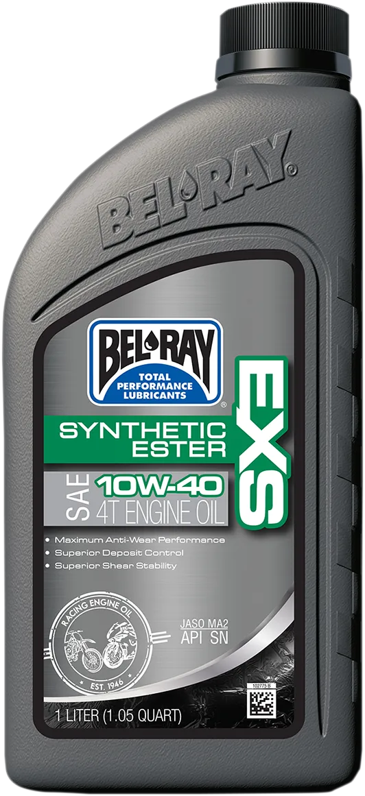 Bel-Ray EXS Synthetic 10W-40 synthetic motorcycle engine oil, 1 L bottle