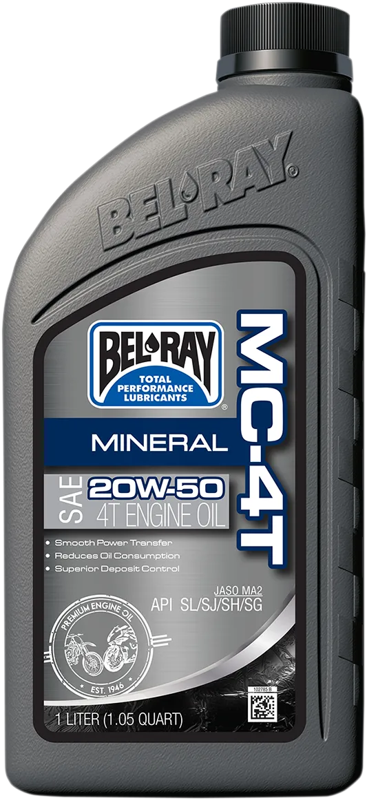 Bel-Ray MC-4T 20W-50 conventional motorcycle engine oil