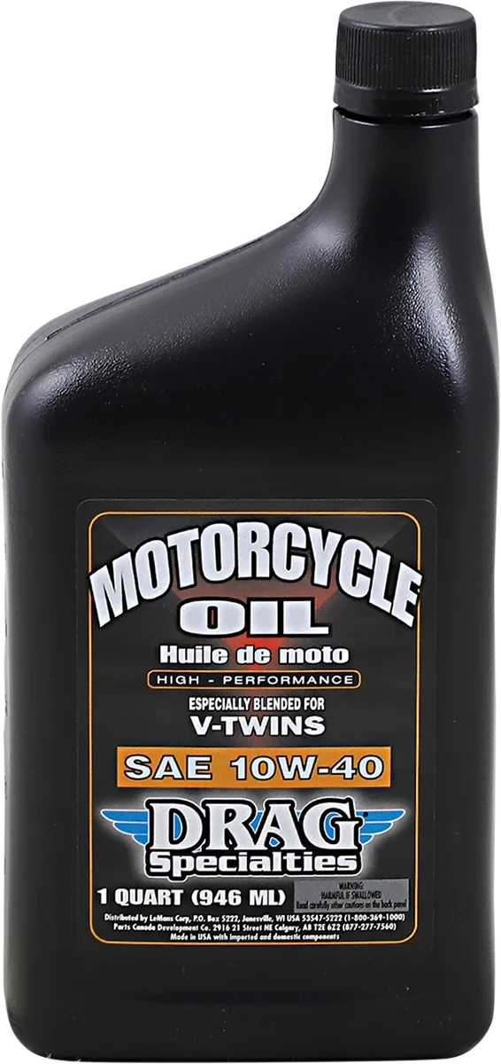 Drag Specialties Motor Oil 25W-60 motorcycle engine oil, 1 qt bottle