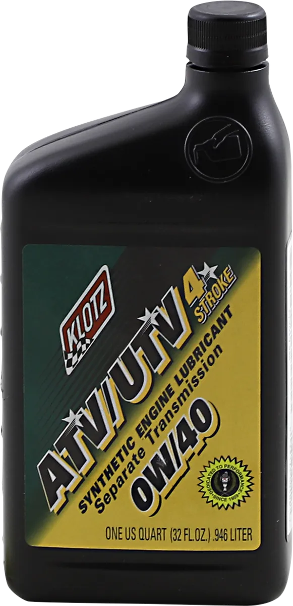 Klotz ATV/UTV 4T Synthetic 5W-50 synthetic motorcycle engine oil, 1 qt bottle
