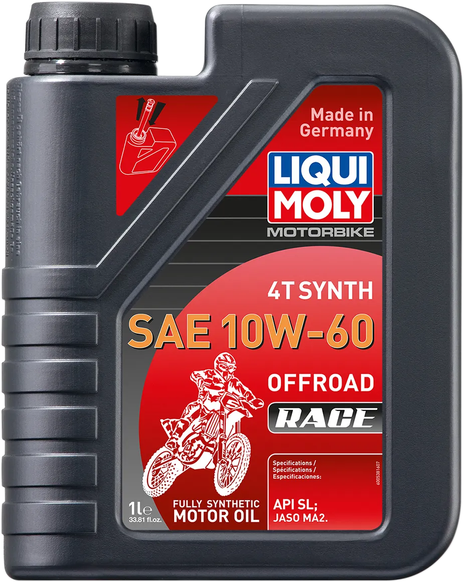 Liqui Moly Offroad 4T 10W-60 synthetic motorcycle engine oil, 1 L bottle