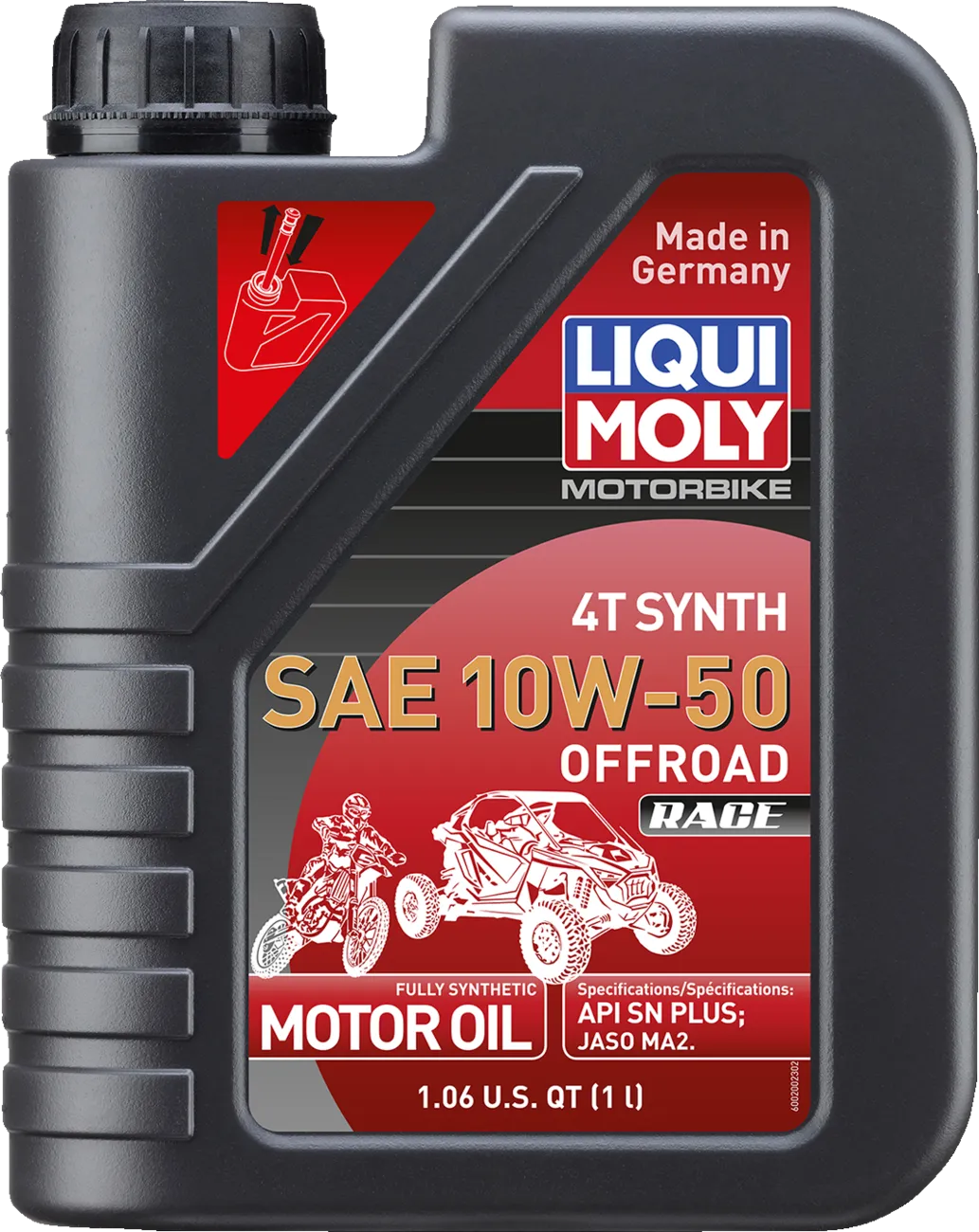 Liqui Moly Offroad 4T 10W-60 synthetic motorcycle engine oil, 4 L bottle