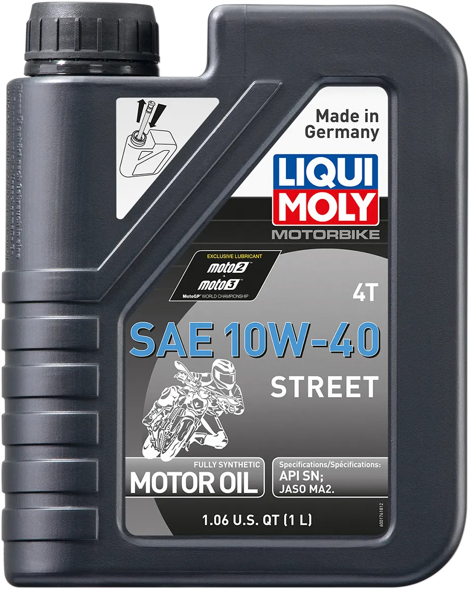 Liqui Moly Street 4T 10W-40 motorcycle engine oil, 1 L bottle