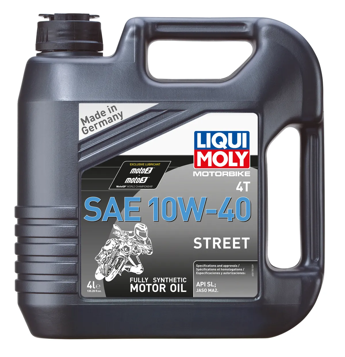 Liqui Moly Street 4T 10W-40 motorcycle engine oil, 4 L bottle