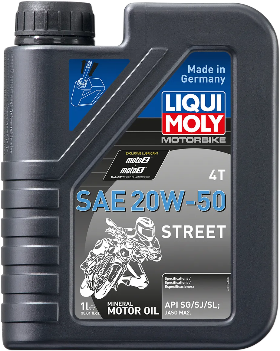 Liqui Moly Street 4T 20W-50 motorcycle engine oil, 4 L bottle