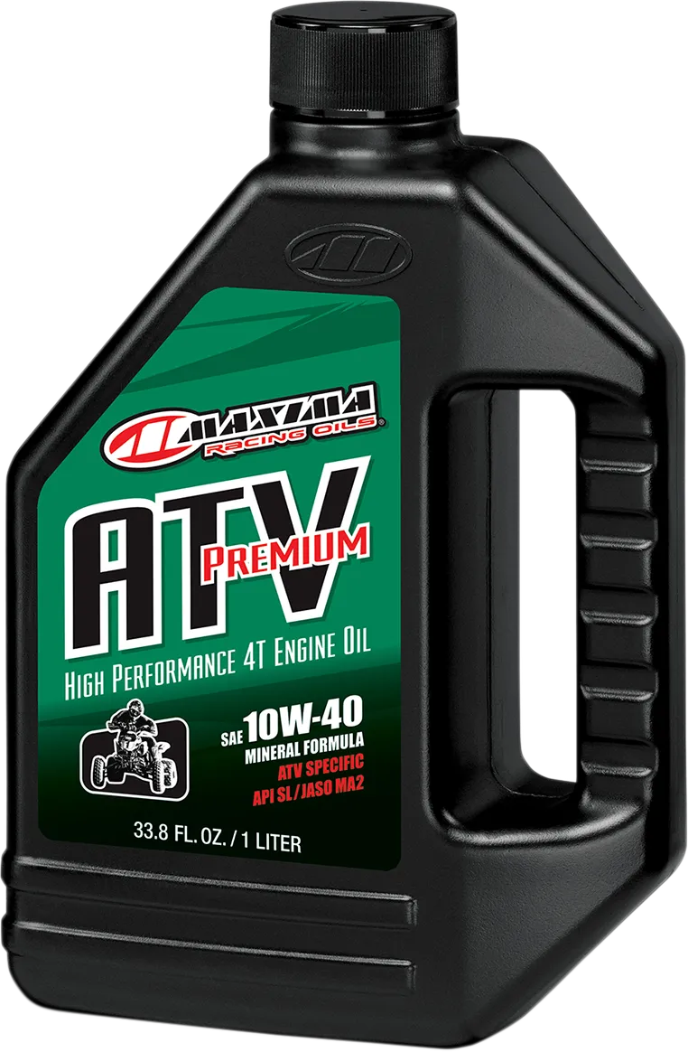 Maxima ATV 4T 10W-40 motorcycle engine oil, 1 L bottle