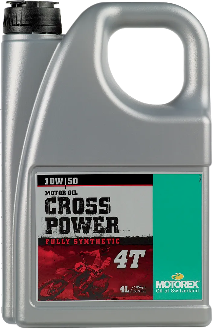 Motorex Cross Power 4T 10W-50 synthetic motorcycle engine oil
