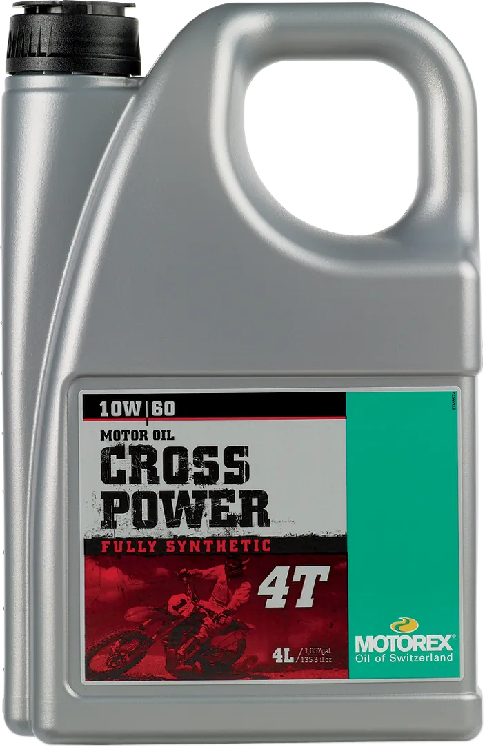 Motorex Cross Power 4T 10W-60 motorcycle engine oil, 4 L bottle