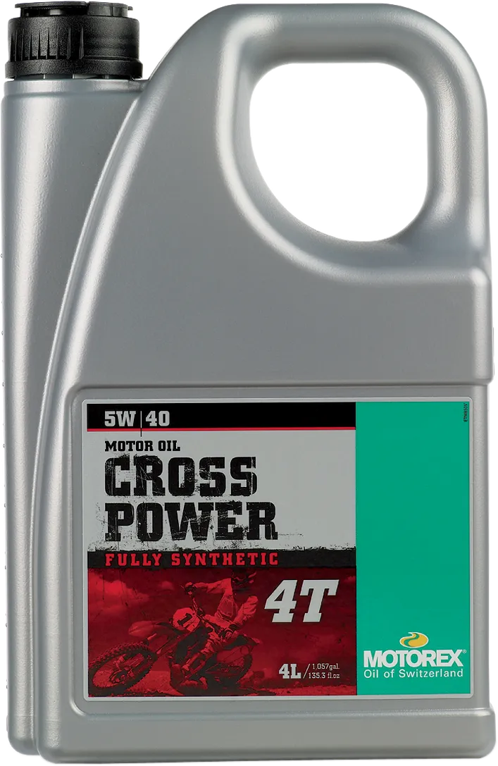 Motorex Cross Power 4T 5W-40 motorcycle engine oil, 4 L bottle
