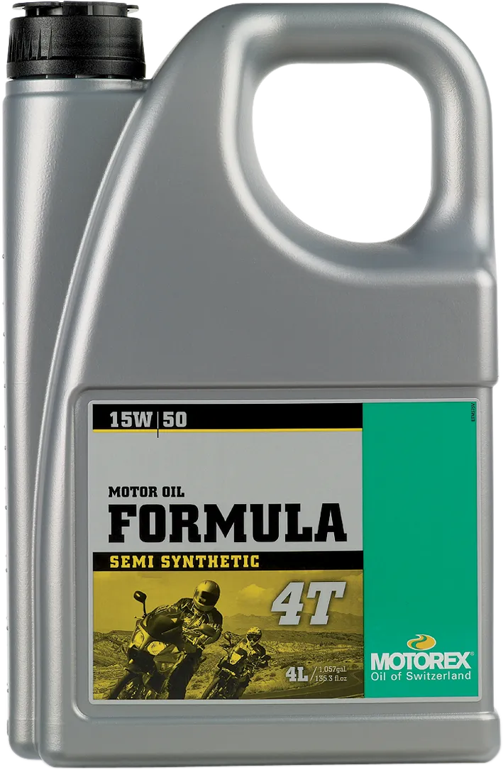 Motorex Formula 4T 15W-50 semi-synthetic motorcycle engine oil