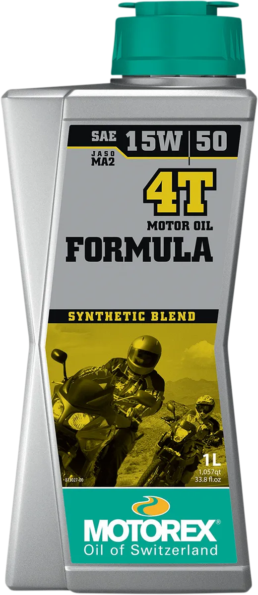 Motorex Formula 4T 15W-50 semi-synthetic motorcycle engine oil