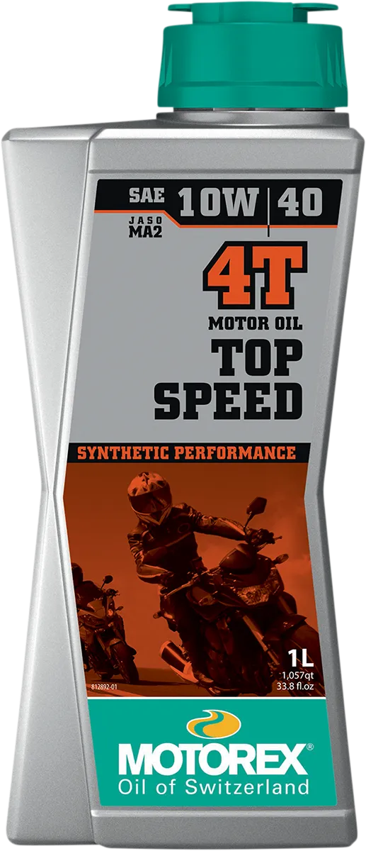 Motorex Top Speed 4T 10W-40 synthetic motorcycle engine oil