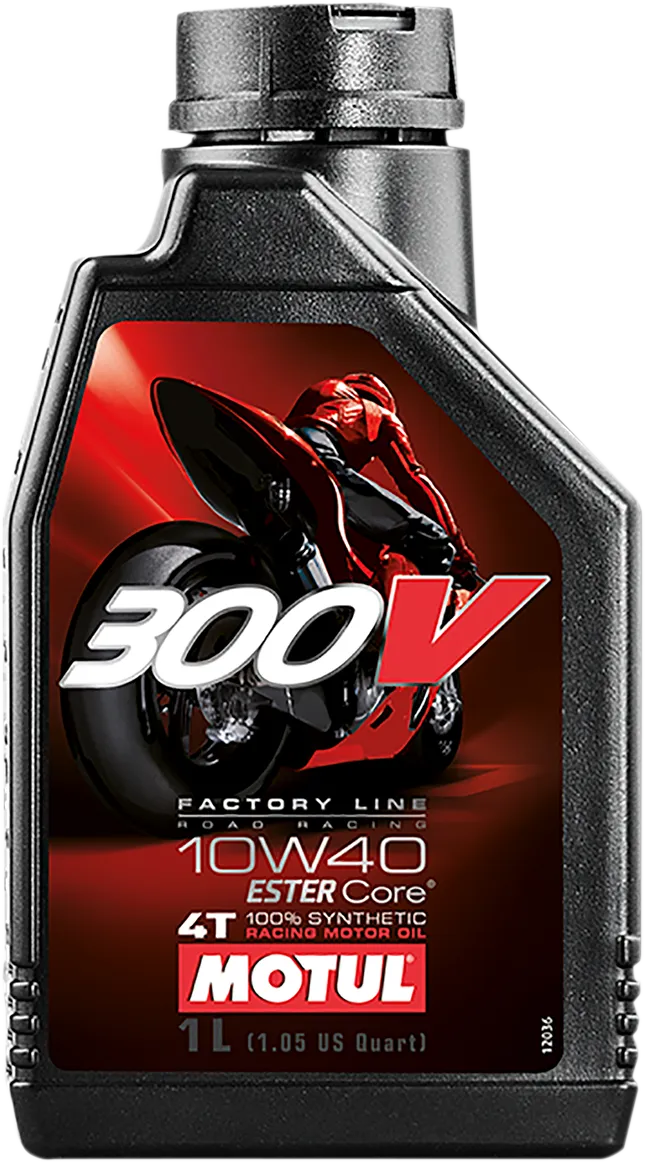 Motul 300V 10W-40 motorcycle engine oil, 1 L bottle
