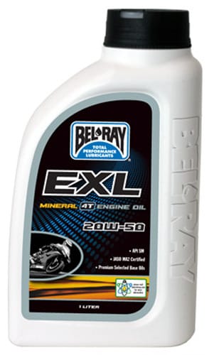 Bel-Ray EXL Mineral 20W-50 conventional motorcycle engine oil