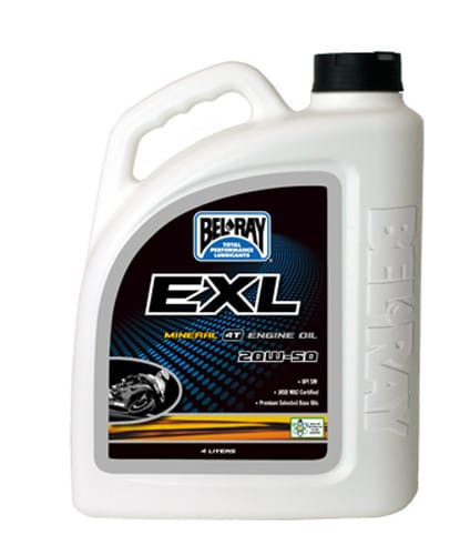 Bel-Ray EXL Mineral 20W-50 conventional motorcycle engine oil
