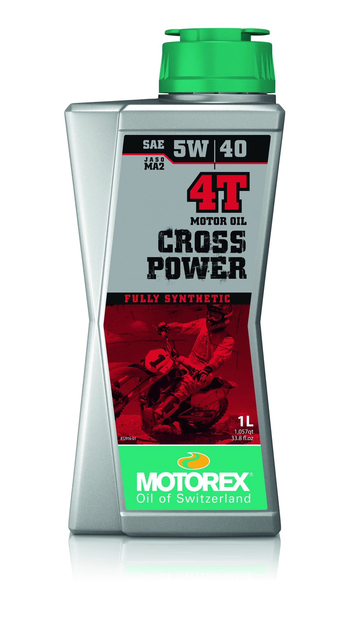 Motorex Cross Power 4T 5W-40 motorcycle engine oil, 1 L bottle