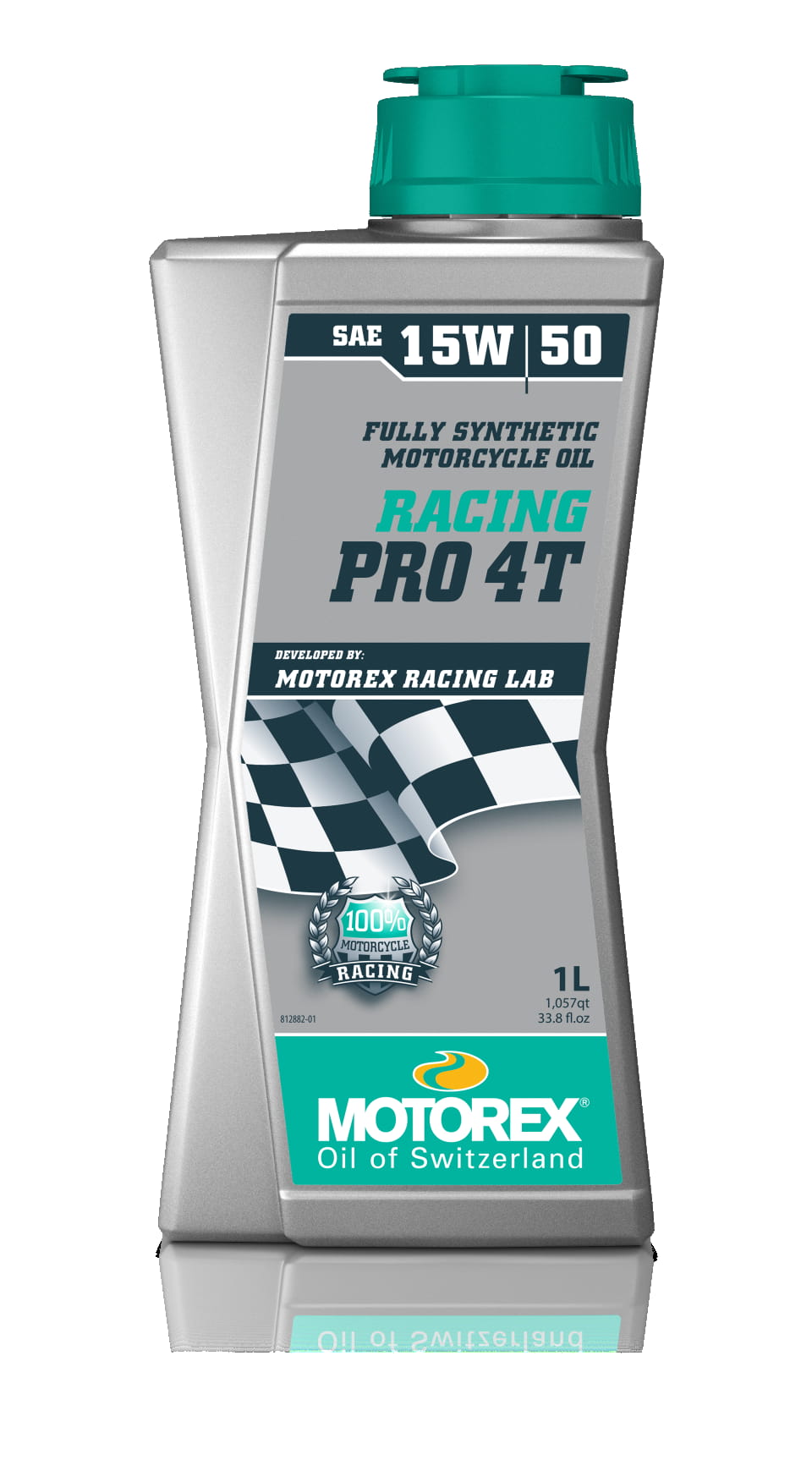 Motorex Racing Pro 4T 15W-50 motorcycle engine oil, 1 L bottle