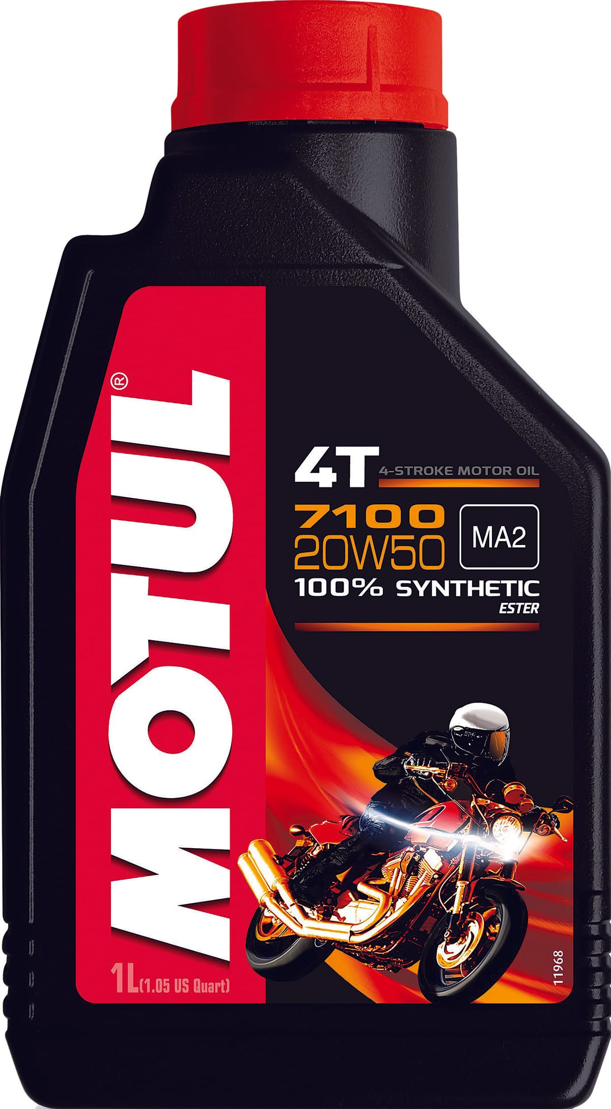 Motul 7100 20W-50 synthetic motorcycle engine oil, 1 L bottle