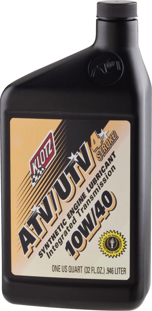 Klotz ATV/UTV 4T Synthetic 10W-40 synthetic motorcycle engine oil, 1 qt bottle